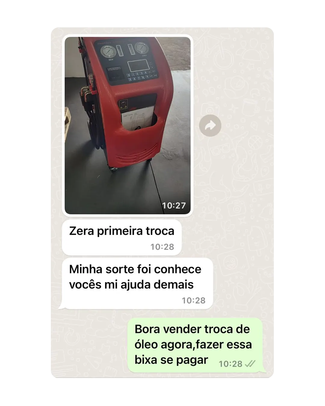 Depoimento de aluno