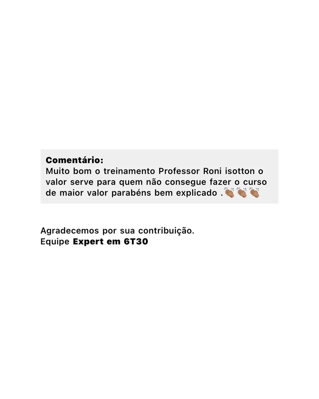 Print de conversa com aluno 6